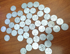 MONETA REPUBBLICA 1 LIRA CORNUCOPIA LOTTO 50 MONETE 1951/53/54/56/58/59