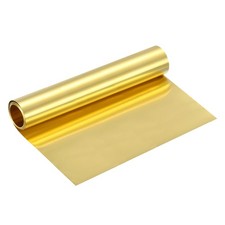 Brass Sheet Roll, 80" x 8" x 0.0028" Metal Flashing Brass Foil Roll, Gold
