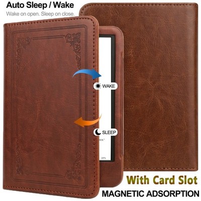 Für Amazon Kindle Paperwhite 12/11. Gen Leder Smart Case Schutzhülle Tasche Etui