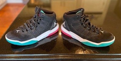 AIR Jordan Max Aura 'Black Turbo Green' AQ9084-063 White Aqua Hyper Pink Men's 9
