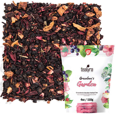 - Grandma'S Garden Berry - Fruit Tea Blend - Hibiscus & Berries Herbal Loose Lea