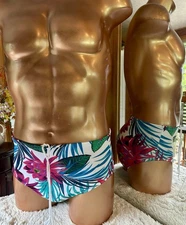 Medium Floral Arthur Swim Brief made in the USA MaryAngel Boutique Starwear.us