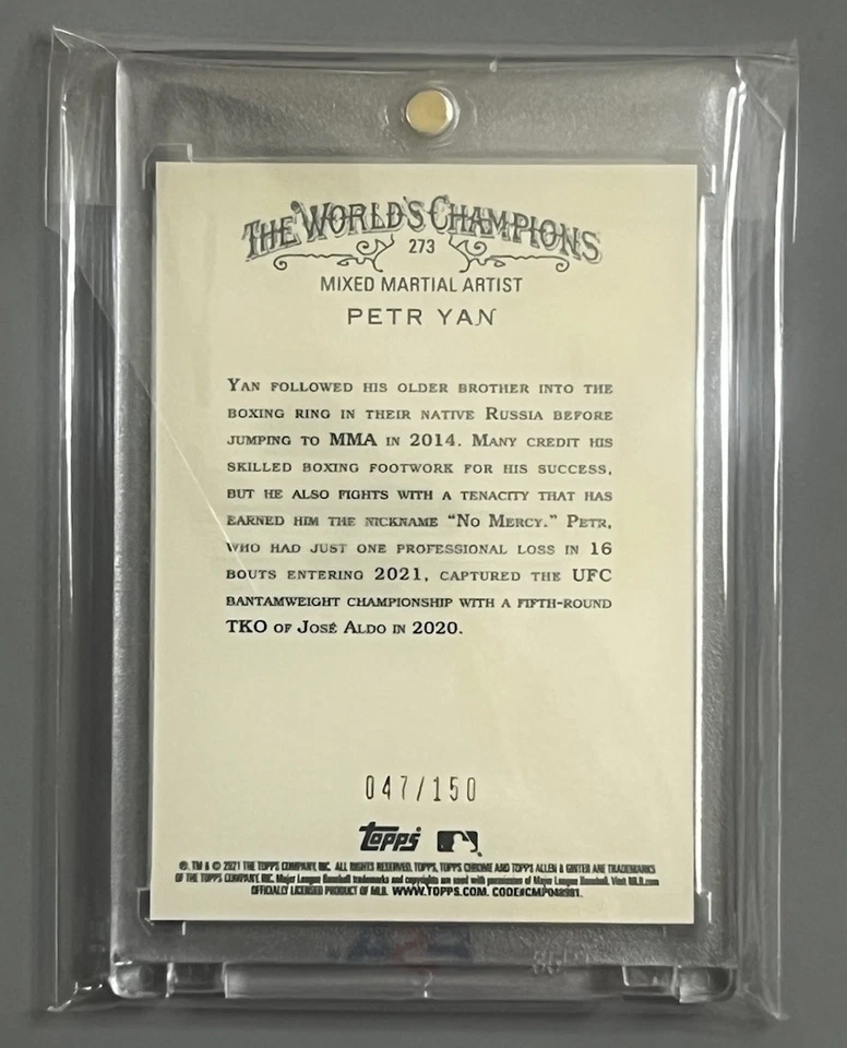 PETR YAN 🏆LIMITADO # 47/150!!! TOPPS ✨ROOKIE✨TARJETA REFRACTOR AZUL!!! Foto 2 de 2