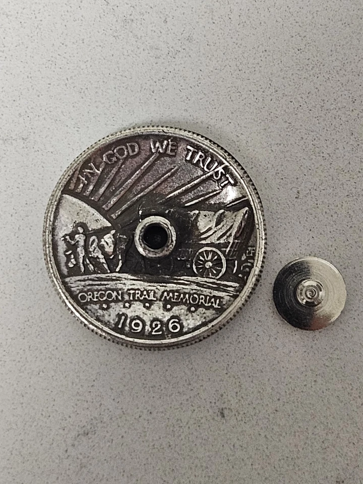 ¡¡Bonito!! Gemelo conmemorativo Oregon Trail 1926S con botón - atornillado. Foto 3 de 3