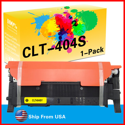 1PK CLT404S 404S Toner Cartridge Yellow Xpress SL-C430W SL-C432W C480W Printer