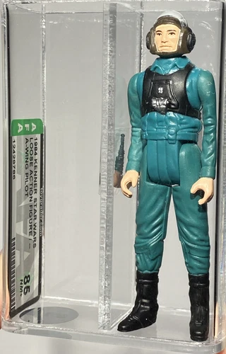 AFA 85 Kenner 1985 Star Wars A-Wing Pilot POTF Last 17 Loose Complete Beautiful
