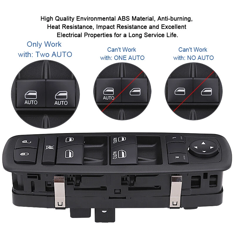 Master Window Control Switch for 2011-2017 Dodge Charger Ram Chrysler 68231805AA - Изображение 4 из 4