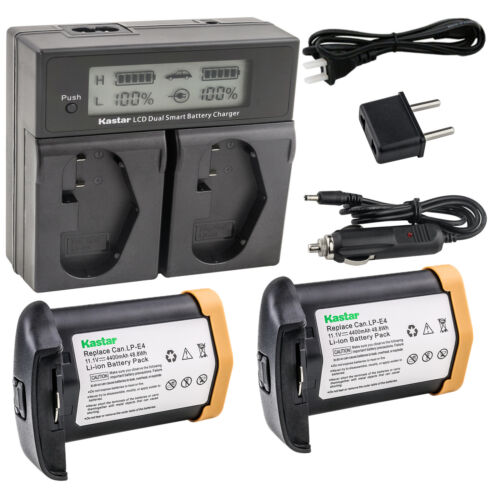 LP-E4 Battery, Charger for Canon EOS-1D C EOS-1D Mark III IV EOS-1Ds Mark III IV - Picture 10 of 10
