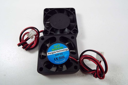 VENTILADOR DE REFRIGERACIÓN CAJA DE CC X2 24V 40X40X1OMM SIN ESCOBILLAS JST 2 PINES 2.54 CONECTOR 3D EE. UU. - Imagen 11 de 13