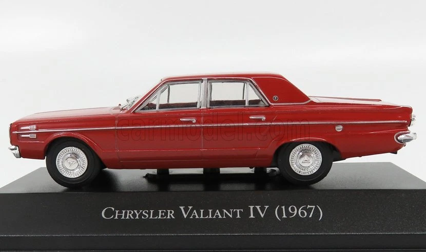 MODELLINO AUTO STATICO CHRYSLER VALIANT IV 1967 ROSSO MODELLISMO SCALA 1/43 - Immagine 3 di 3