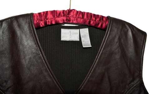 ERSTAUSGABE a LIZ CLAIBORNE braune Echt Lammleder Reißverschluss Weste Größe 3XL - Bild 4 von 6