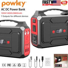 Portable Power Station 100W 146Wh Lithium Battery Pack Camping Solar Generator