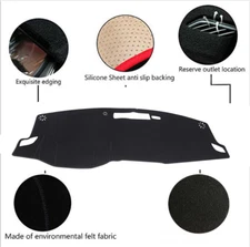 For 2021-2023 Nissan Rogue Black Dashboard Dash Mat DashMat Sun Cover Pad