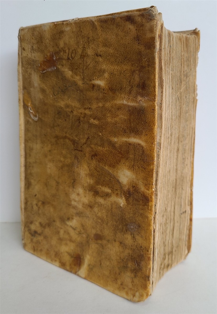 1648 BIBLE ILLUSTRATED in LATIN antique VELLUM BOUND BIBLIA