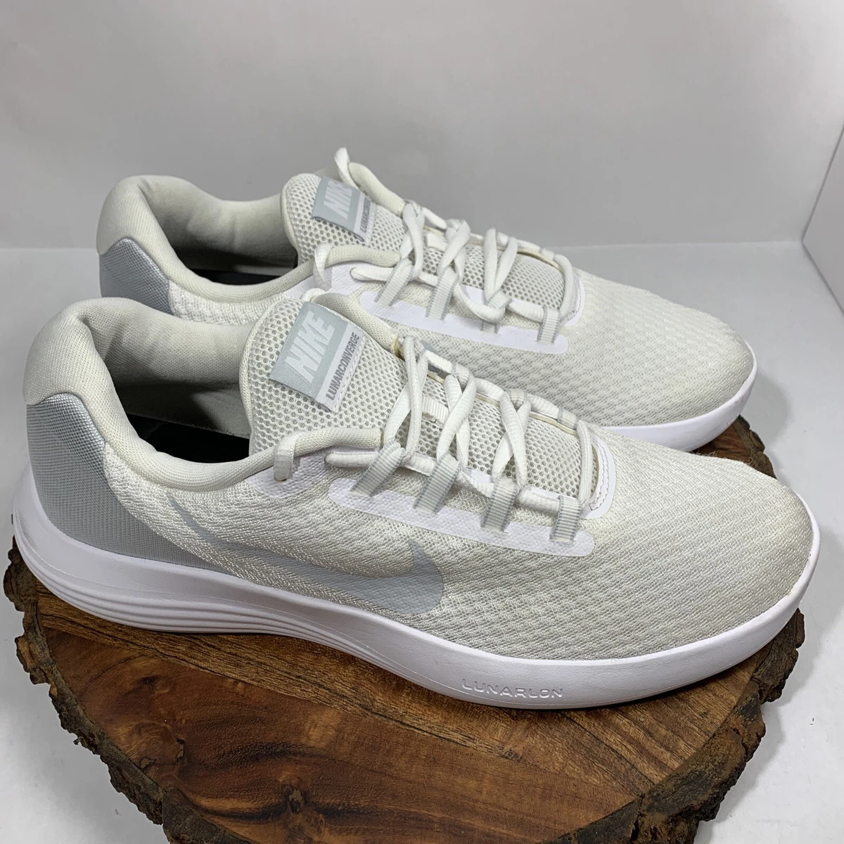 Nike lunarlon mens white cheap