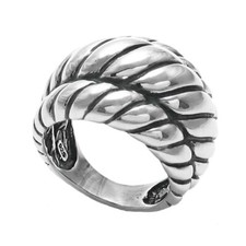 925 Sterling Silver Triple Twisting Rope Ring Size 6-10