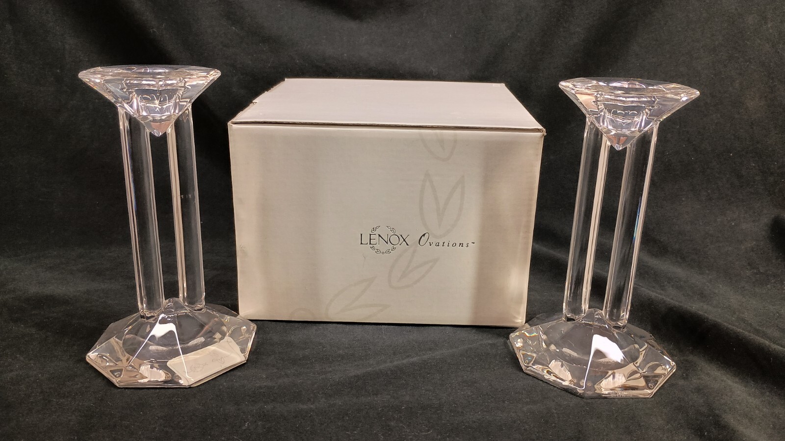 Pair Lenox Crystal Ovations Synchronicity 6