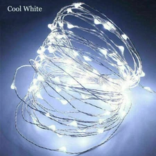 BATTERY (AA) LED 10FT/15FT/OR 30FT fairy string lights holiday xmas dance party