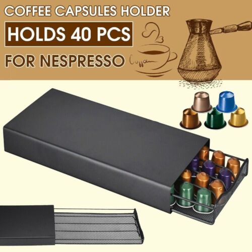 For Nespresso 40 Coffee Pod Holder Home Capsule Storage Dispenser Organizer AU - Picture 1 of 7