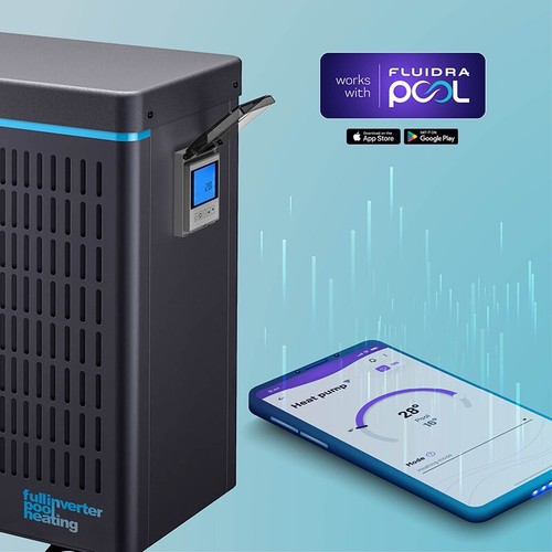 Pool Wärmepumpe Full-Inverter 12 kW Poolheizung Luft Wasser mit WLAN Modell 2025 - Bild 3 von 5