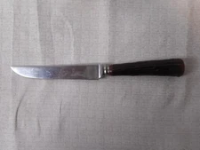 Steak Dinner Knife Faux Horn Handle Westall Richardson Sheffield 8.5" Bakelite