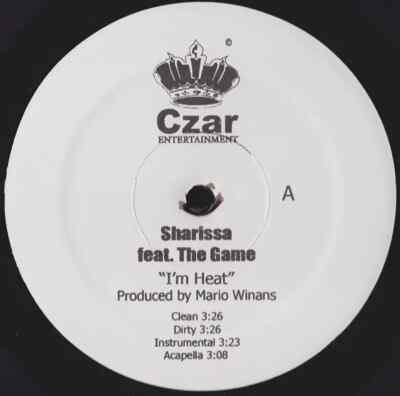Sharissa / Beloved Im Heat / Drop On Me Vinyl Single 12inch Czar Entertainme