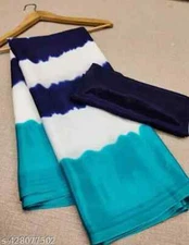 Designer Chiffon Saree With Unstitched Blouse Piece Women's Festive Party Wear