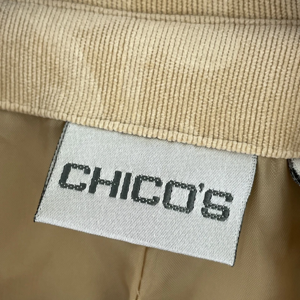 Blazer de pana Chico's para mujer 1 (L) tostado 3831 Foto 3 de 4