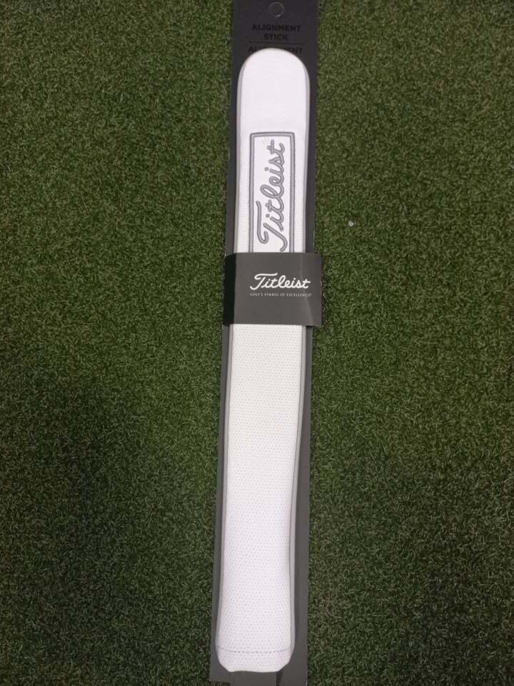 NEW Titleist Frost Out White GOLF Alignment Stick Leather