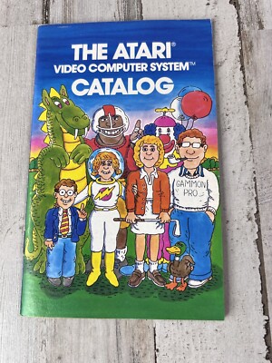 Vintage Original The Atari Video Computer System Blue Catalog SC Used Rare GH07.