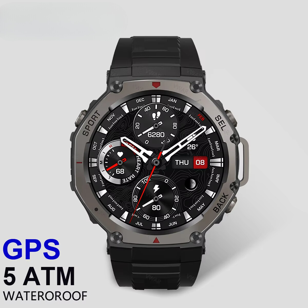 Compass Amazfit Pace Altimeter GPS Smart Watch For Men Smartwatch