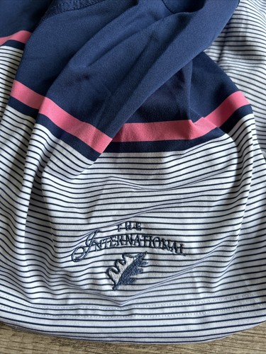 Vineyard Vines x International Golf Club Sankaty Stretch Polo Striped Men’s Sz L - Picture 7 of 7