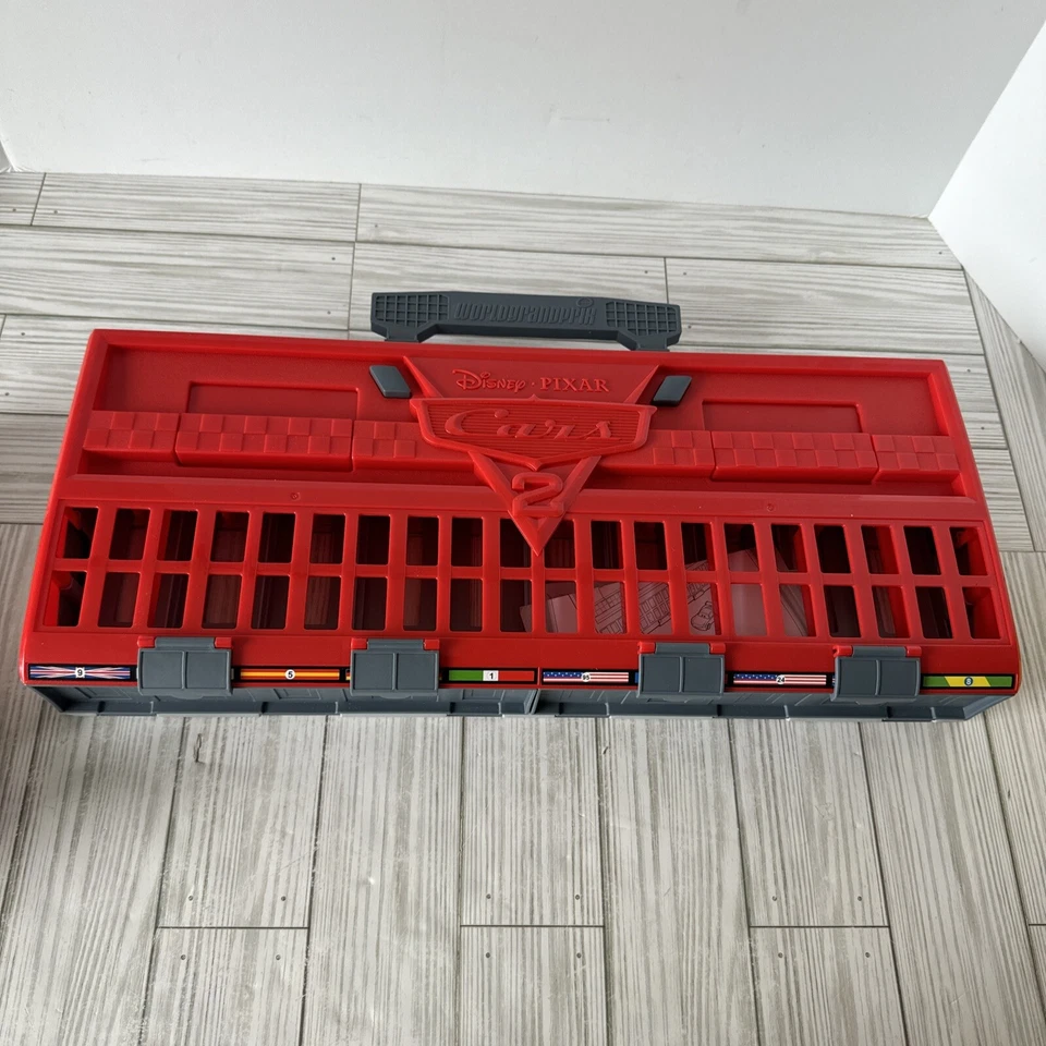 Disney Pixar Cars 2 World Grand Prix Race Car Launcher Storage Case NEW Read - Image 3 of 4