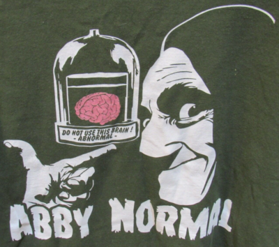 Abby Normal Mel Brooks Young Frankenstein Movie Green T-shirt