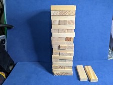 Wood Stacking Blocks Toy Tumbling Tower Building Game 56 pieces