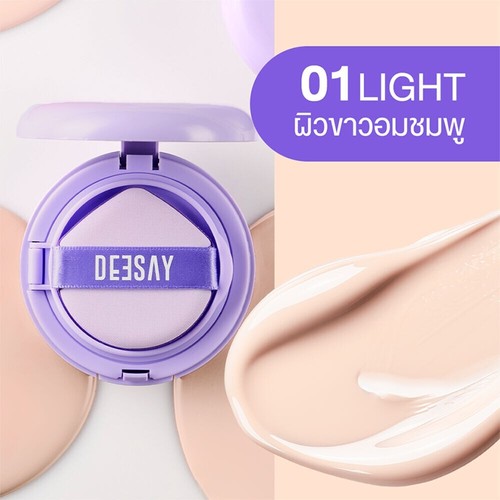 Deesay Feather Soft Blurring Cushion SPF50+ PA++++ Semi- Glow texture light 13g - Picture 5 of 20