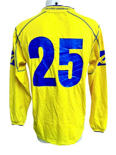 Hellas Verona Match Worn High Shirt Jersey Vintage 2004/2005 COA