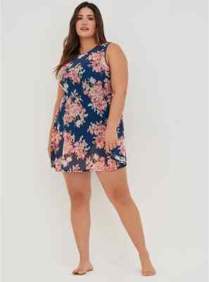 Torrid UNDERWIRE SWIM DRESS LONG LENGTH - FLORAL BLUE Size 00 D/DD NWT | eBay Torrid UNDERWIRE SWIM DRESS LONG LENGTH - FLORAL BLUE Size 00 D/DD NWT | eBay