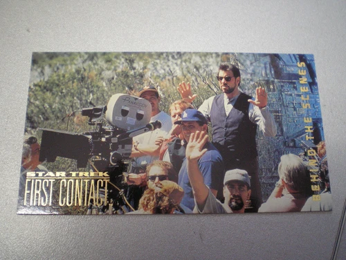 STAR TREK FIRST CONTACT TRADING CARD BEHIND THE SCENES N. BS4 - On location