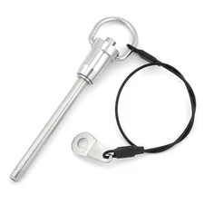 Stainless Steel 6mm Quick Release Ball Lock Pin 60mm Length Usable Security Bolt