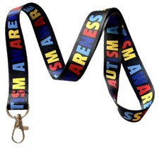 Autism Awareness Lanyard Id Badge Holder Keychain By Execucat