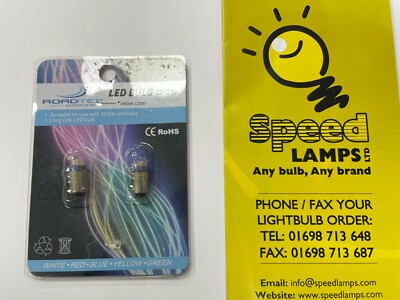 2 X CB09 233 Sidelight T4w Ba9s T11 Super Led Xenon Bulbs Blue Hid 12v 24v
