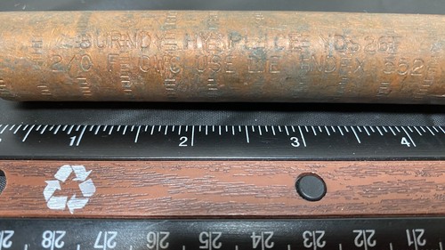 Burndy HYSPLICE YDS26F 2/0 F CWC, Die Index 552 Copper FULL Tension Sleeve 9.22" - Picture 2 of 7