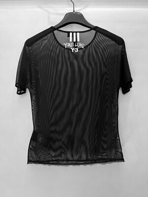Y-3 Yohji Yamamoto Adidas M mesh top t-shirt black | eBay