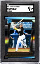 2021 Panini Chronicles Clearly Donruss #14 Ha-Seong Kim GOLD SGC 9 RC (2/10)