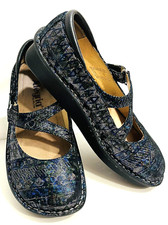 Alegria Poloma Jil Multicolor Leather Mary Jane Comfort Shoes 6.5 37 
