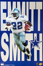 Emmitt Smith BIG-TIME Dallas Cowboys 1997 22x34 Starline NFL Action POSTER