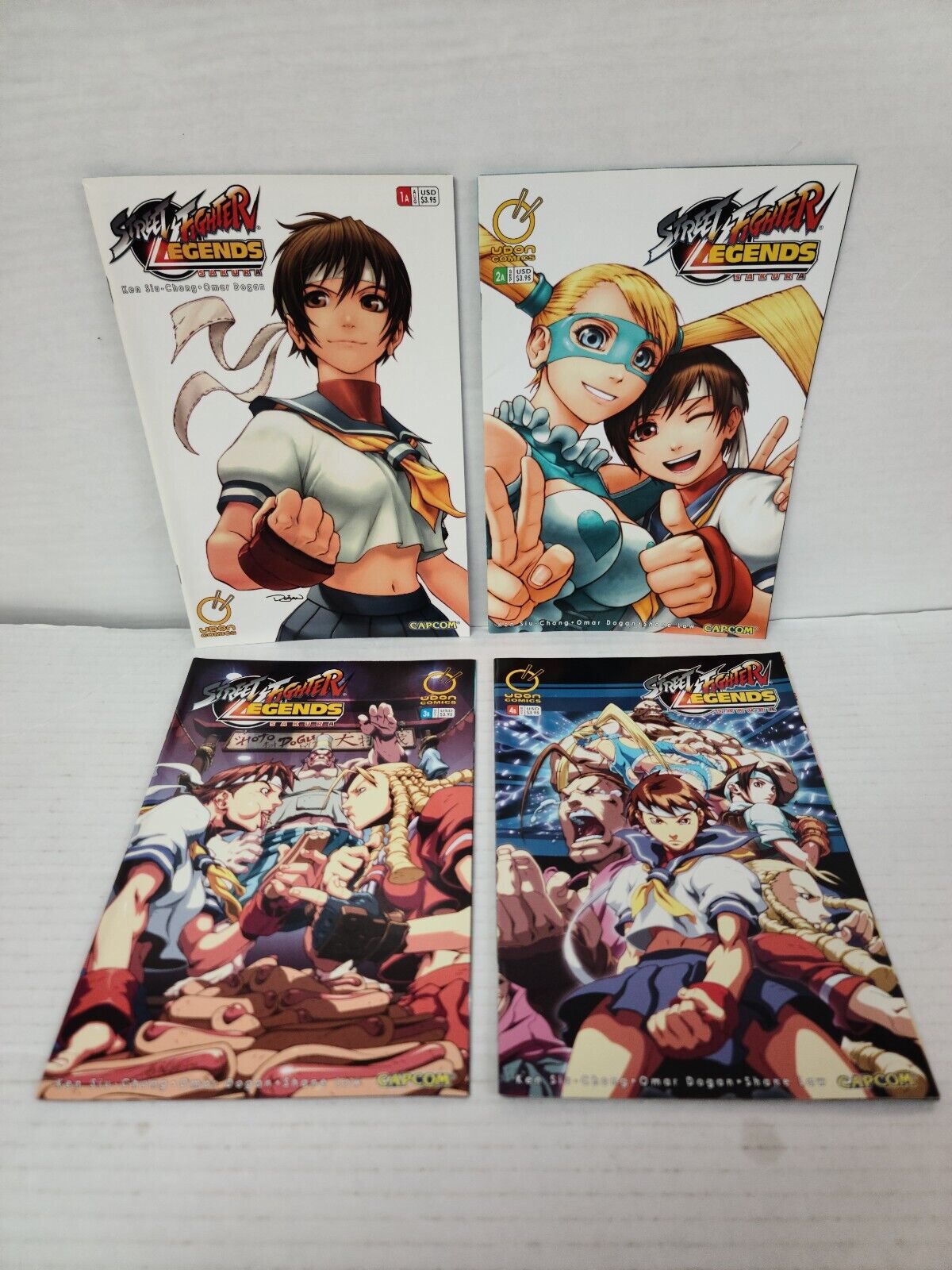 Street Fighter Legends Sakura #1-4 | Complete Set | Capcom Udon Comics 2006