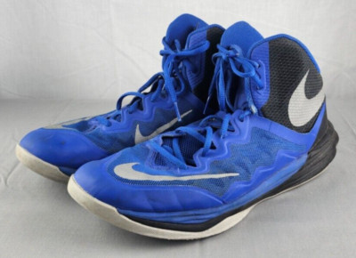 Nike Prime Hype DF II Basketball Shoes Men's 10.5 Blue Black Silver 806941-401