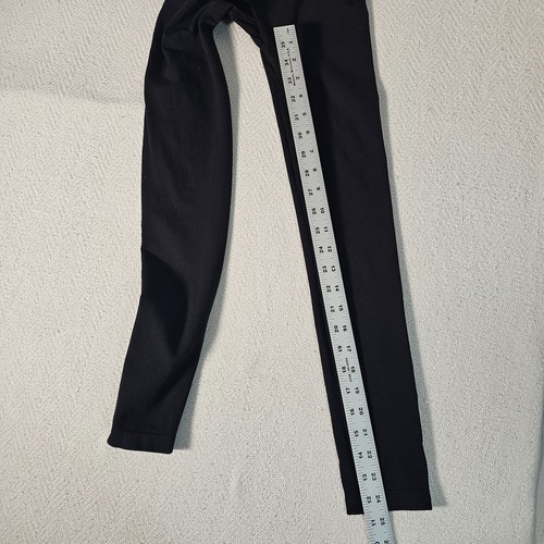 Spanx Ankle Length Leggings Medium Solid Black Compression Stretch - Picture 6 of 9